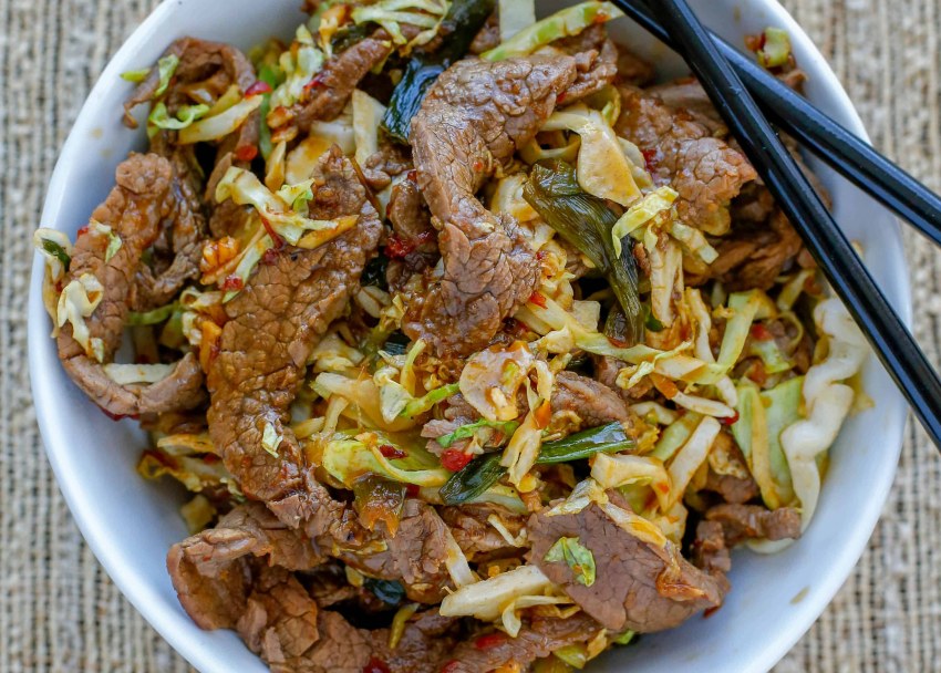 Монгольское мясо