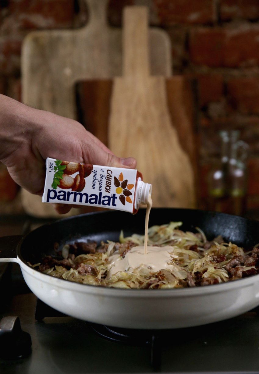 Бефстроганов с говядиной Beef Stroganoff