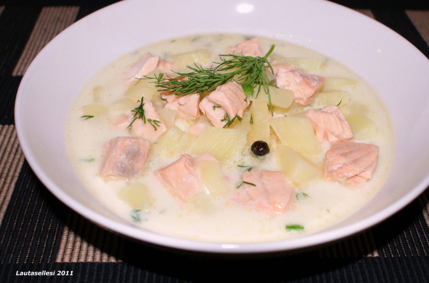 Уха по фински из красной рыбы
