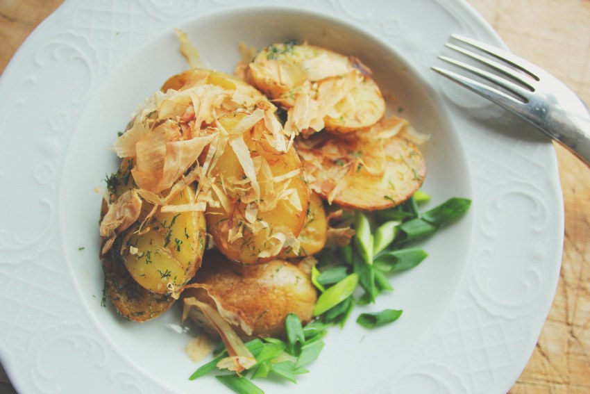 Картофель с рыбой