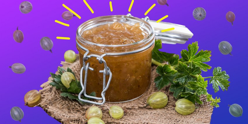 Желе из крыжовника с малиной на зиму