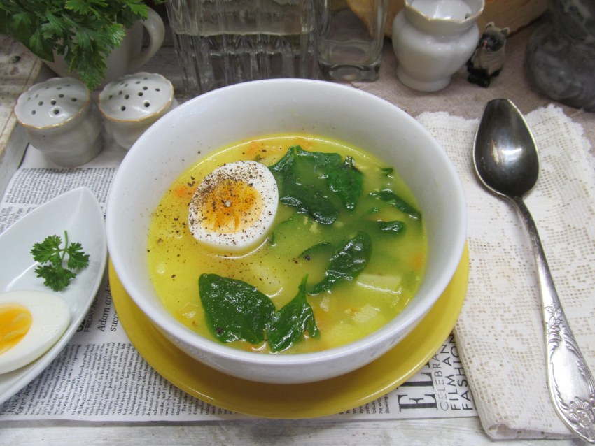 Монастырская кухня рецепт супа со шпинатом и апельсиновым соком