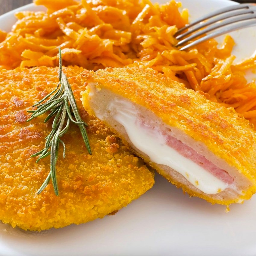 Кордон-Блю из курицы с овощами