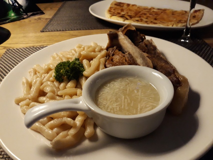 Галушки с сыром маскарпоне