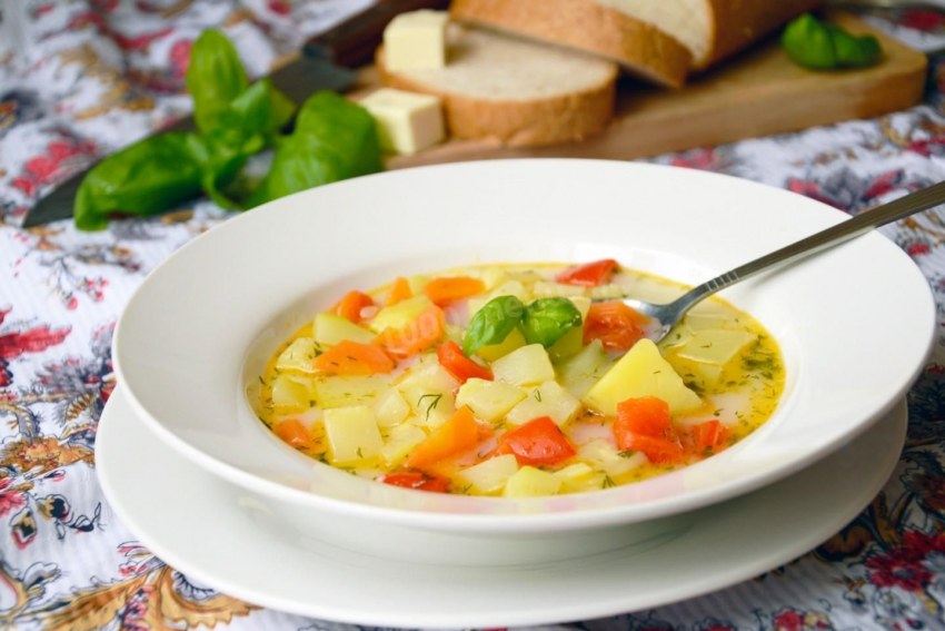 Суп с кабачками