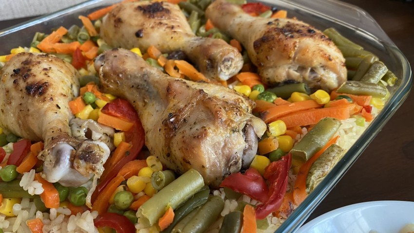 Сочная куриная запеканка