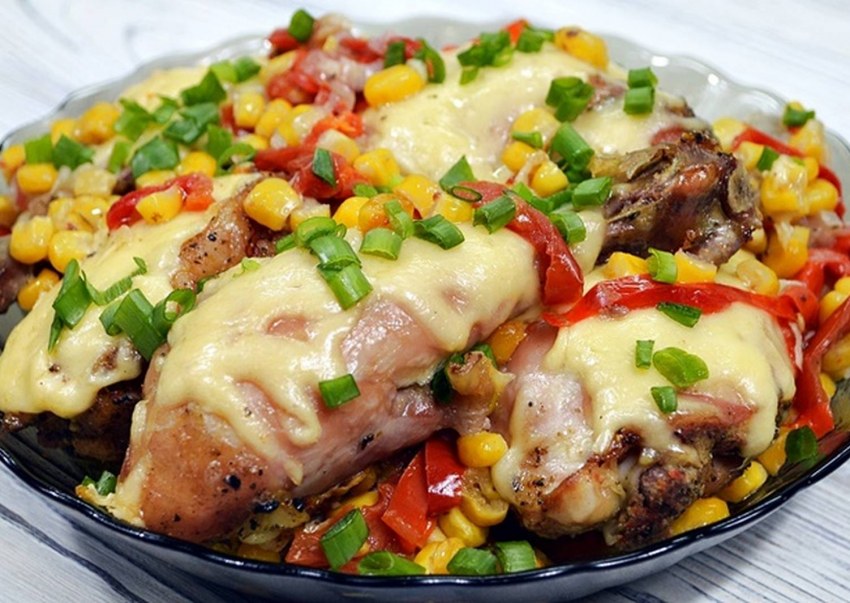 Мексиканская смесь с курицей