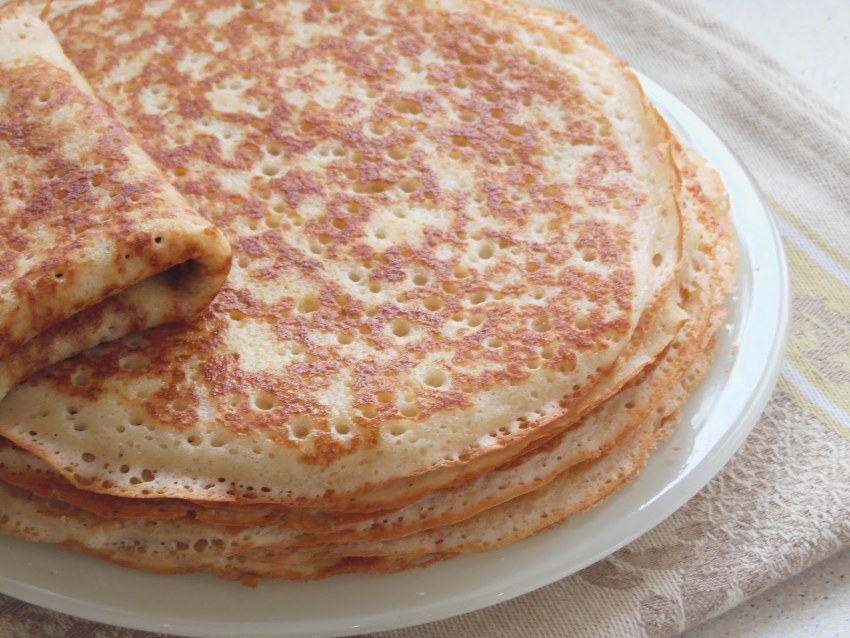 Блины на молоке
