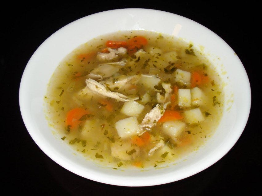 Куриный суп картофельный