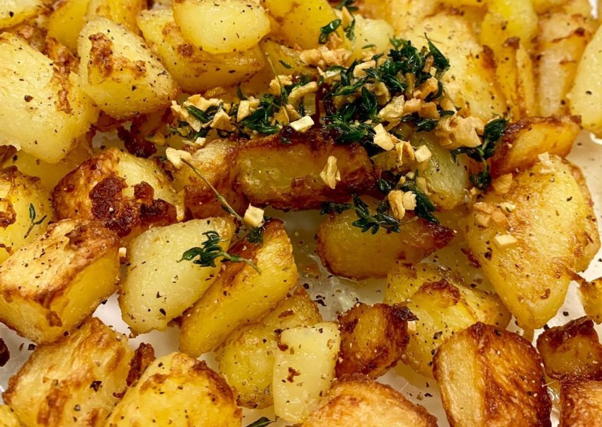 Жареная картошка в духовке
