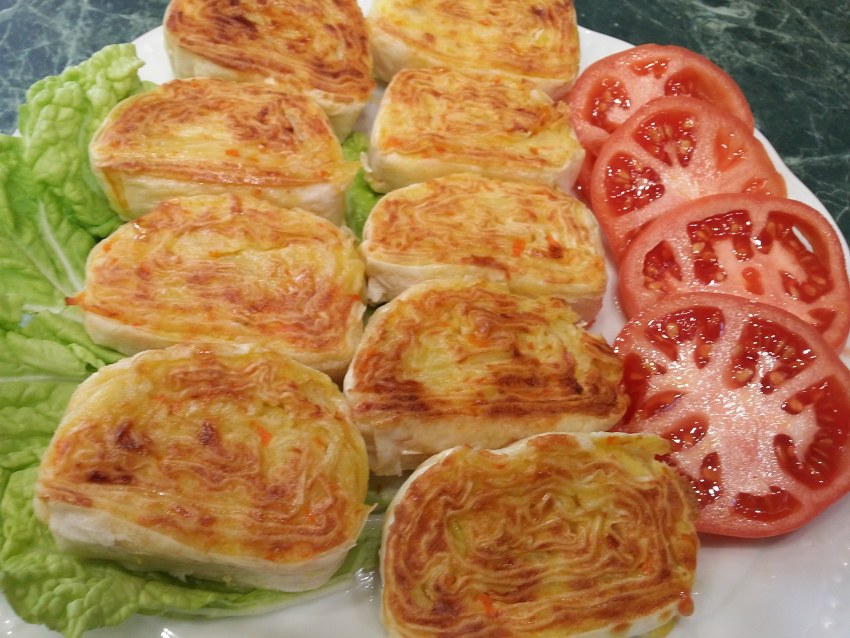 Вкусные закуски из лаваша