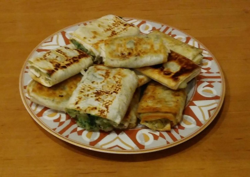 Пюре в лаваше
