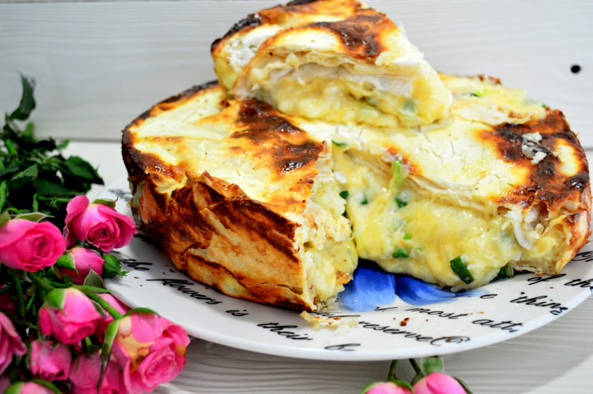Пирог из лаваша с картошкой и сыром