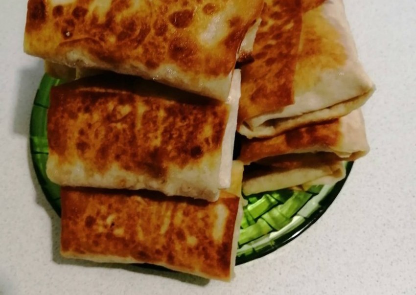 Лаваш с картофельным пюре