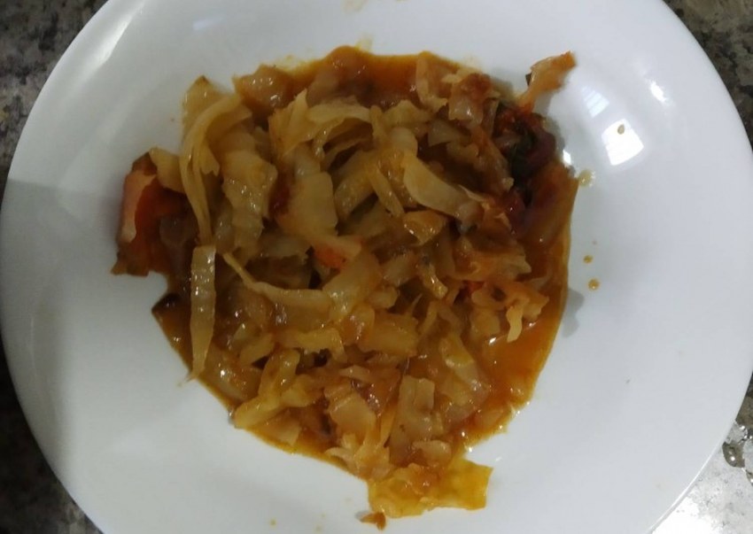 Картошка с квашеной капустой