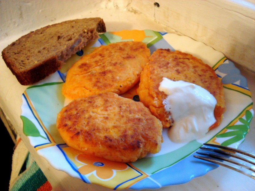 Котлеты из вареной моркови