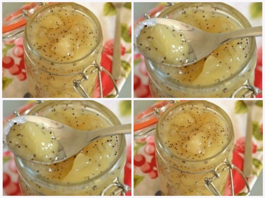 Варенье из груш с маком