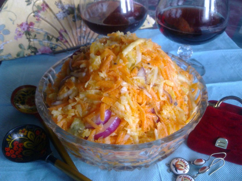 Овощной осенний салат