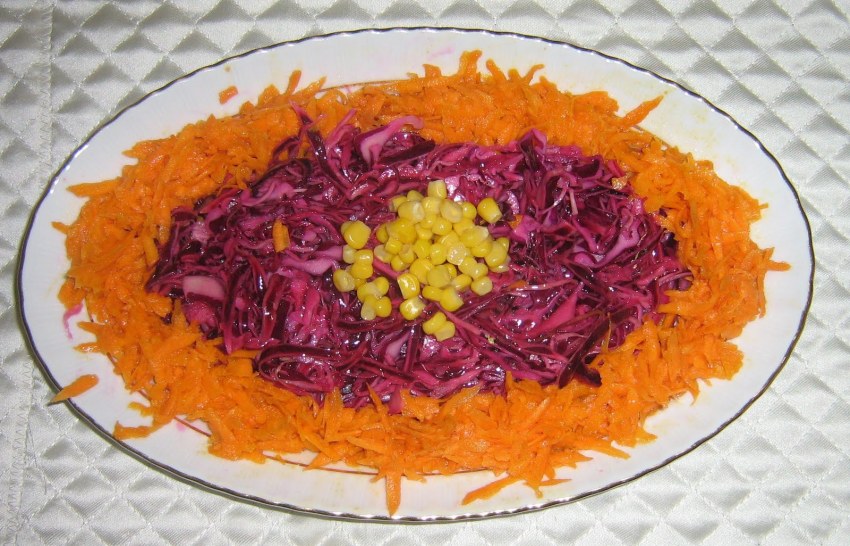 Салат из репы с морковью