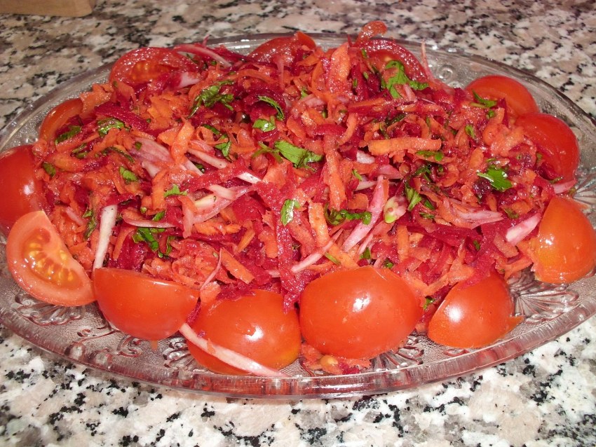 Салат Ёжик с корейской морковкой