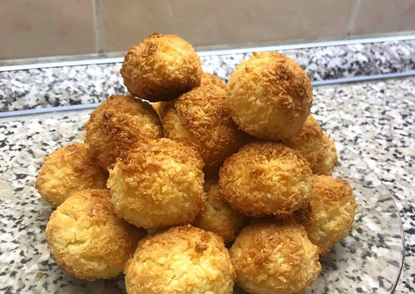 Творожное печенье с кокосовой стружкой