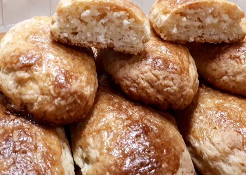 Мягкое печенье с кокосовой стружкой