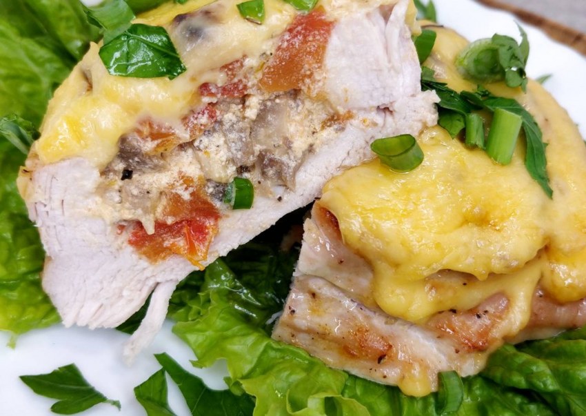 Куриные кармашки с сыром