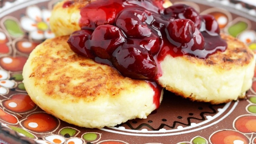 Сырники сервировка