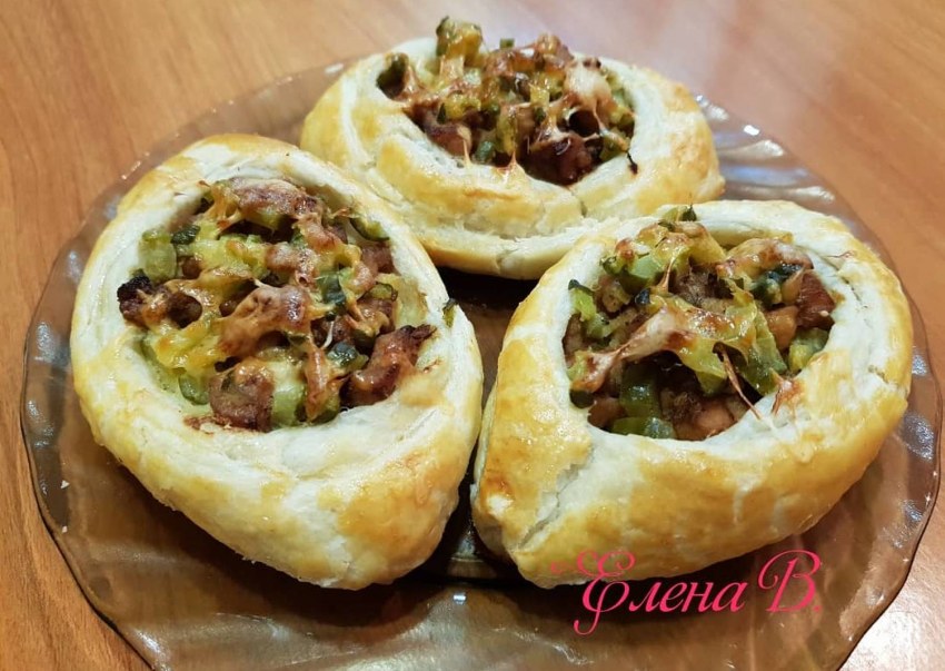 Лодочки с мясом и картошкой