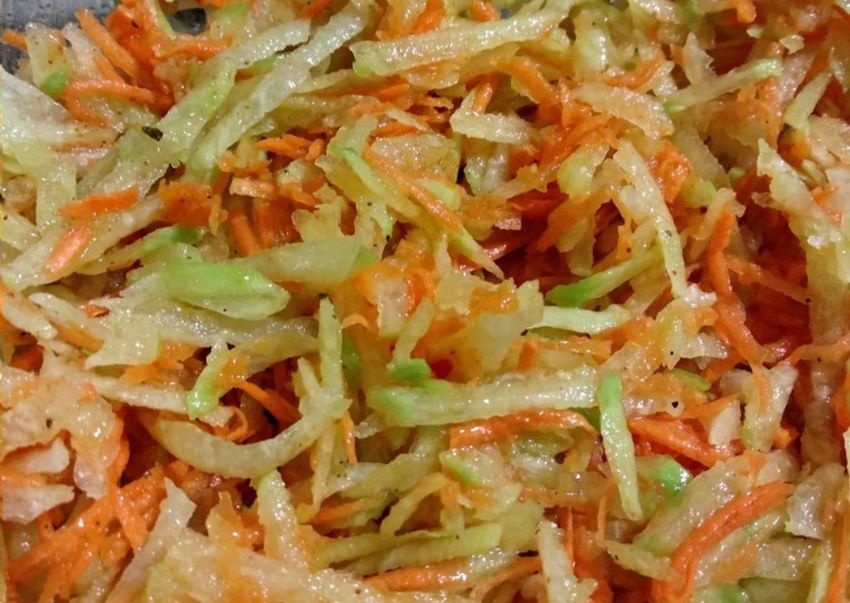 Салат с редькой дайкон