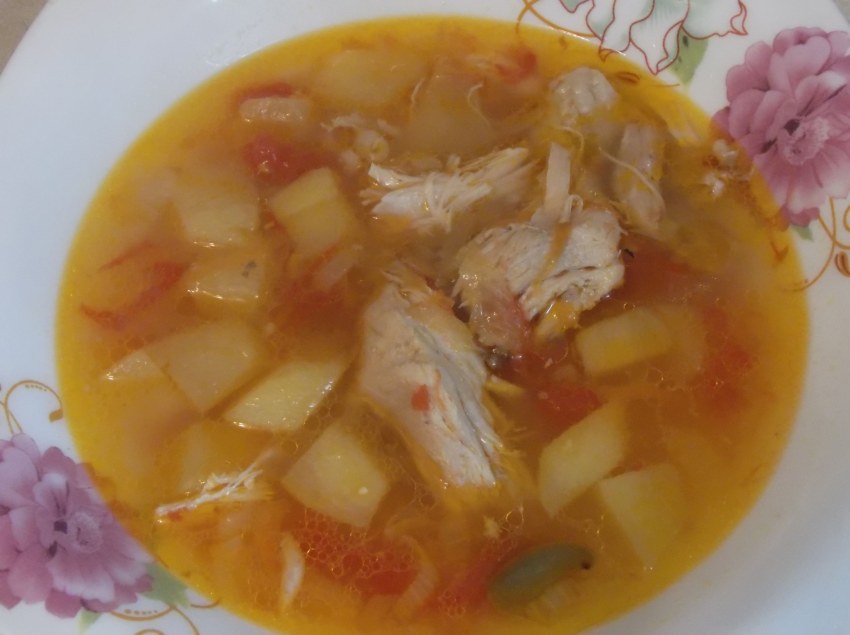 Щи с кабачком