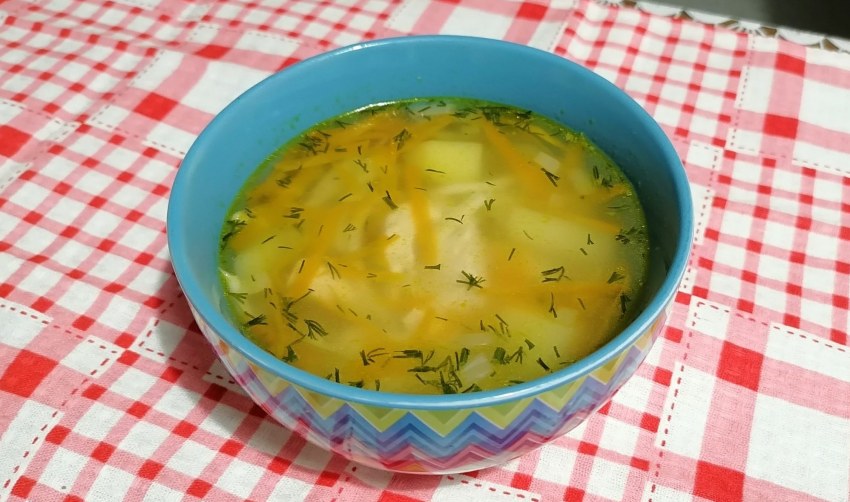 Грибной суп с шампиньонами кабачками