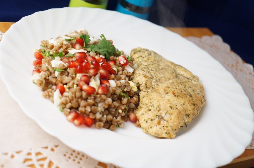 Гречка с куриной грудкой