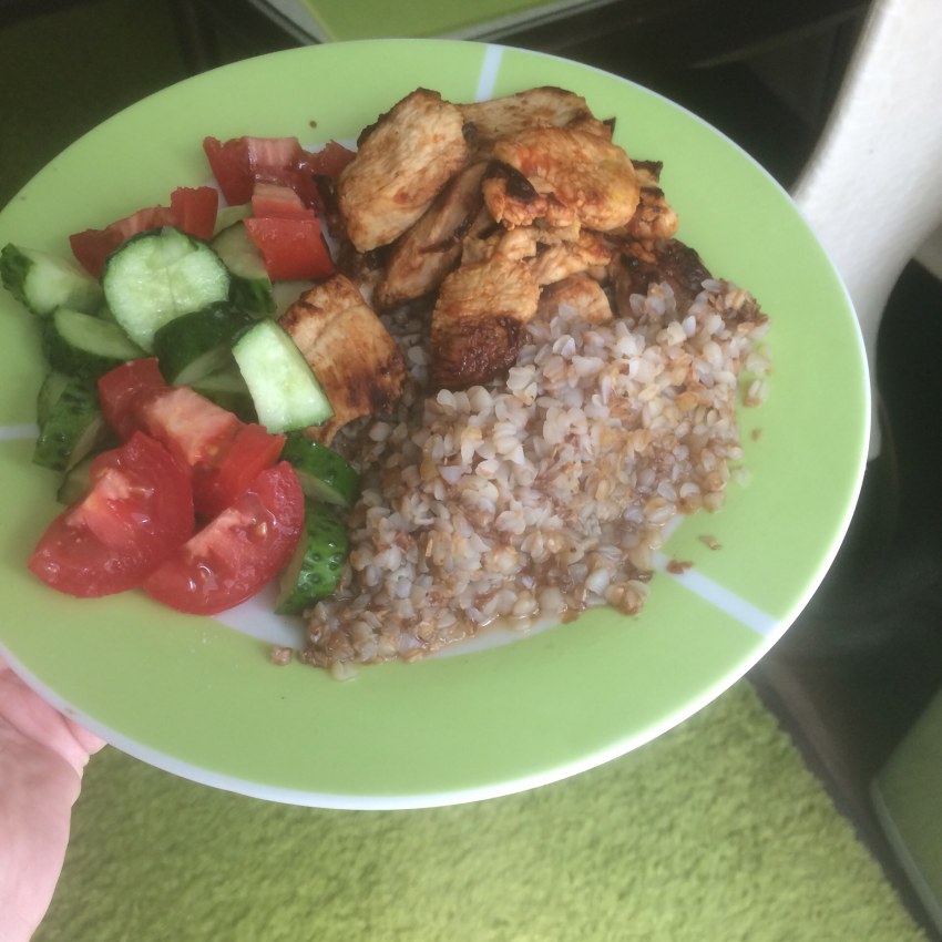 Гречка с куриным филе