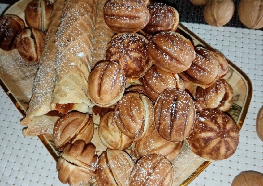 Печенье орешки со сгущенкой