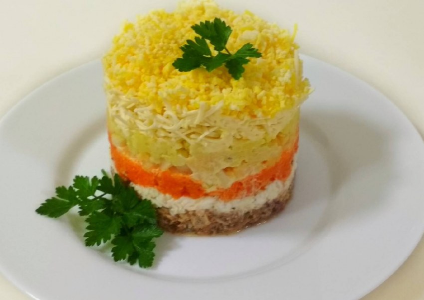Салат Мимоза Королевская