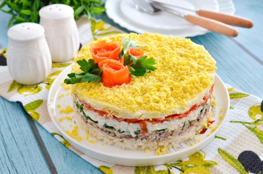 Салат Мимоза Анастасия Скрипкина