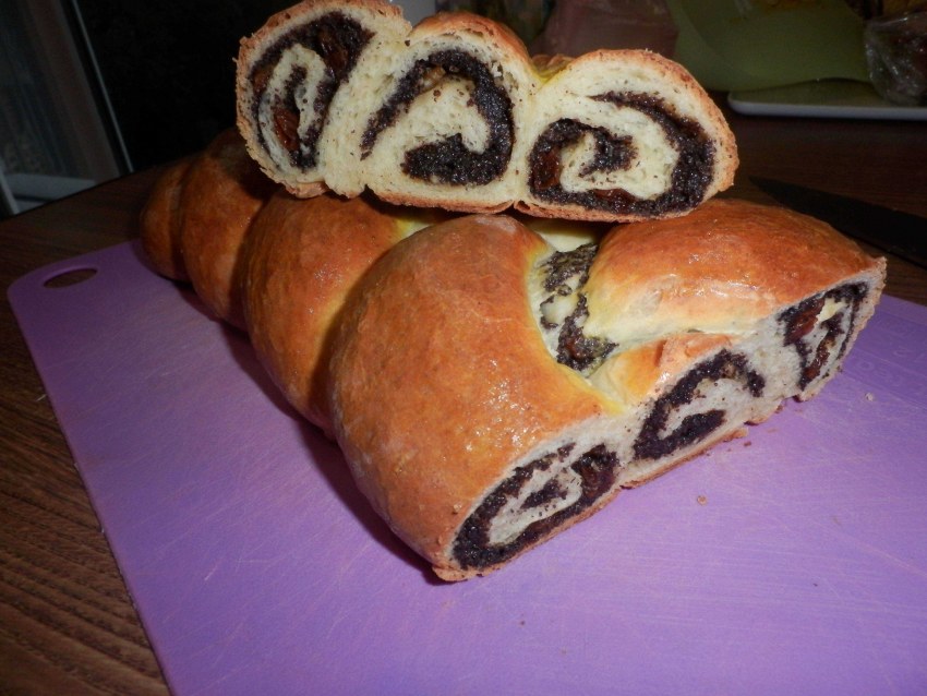 Булочки завитушки с маком