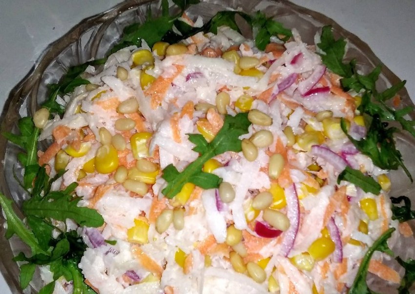 Китайский салат с картофелем