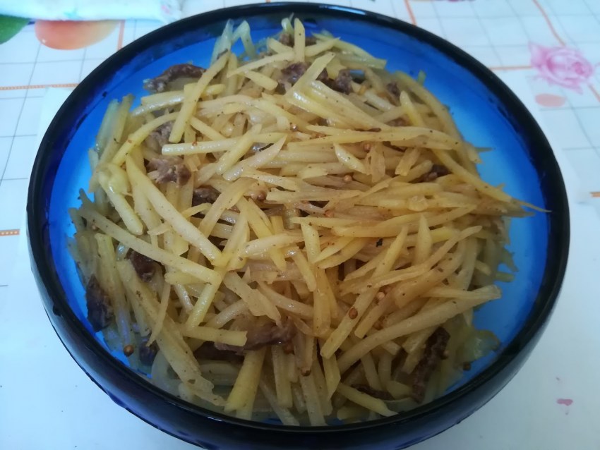 Салат с курицей и корейской