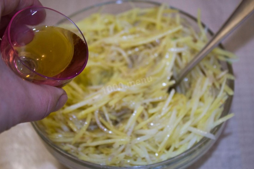 Корейский картофельный салат Камдича