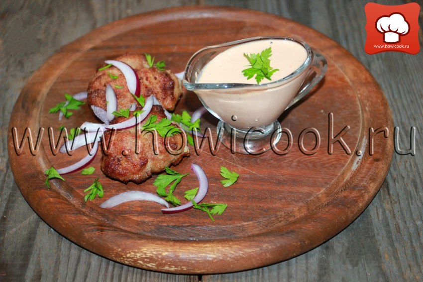 Говядина с петрушкой и чесноком