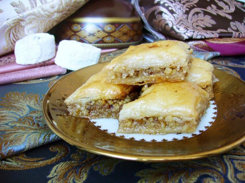 Тесто фило с орехами