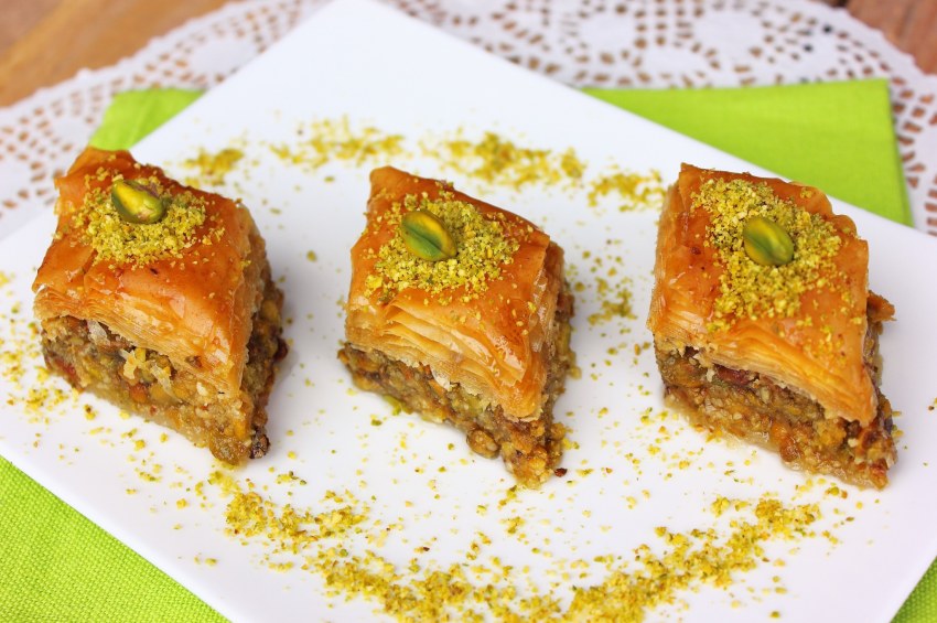 Турецкая пахлава с фисташками