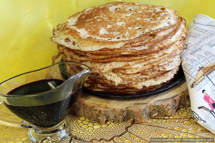 Вкусные блины из кислого молока