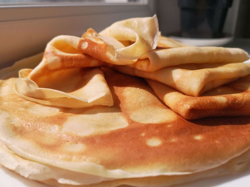 Классические блины на молоке