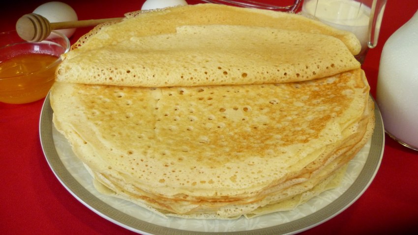 Тонкие блинчики