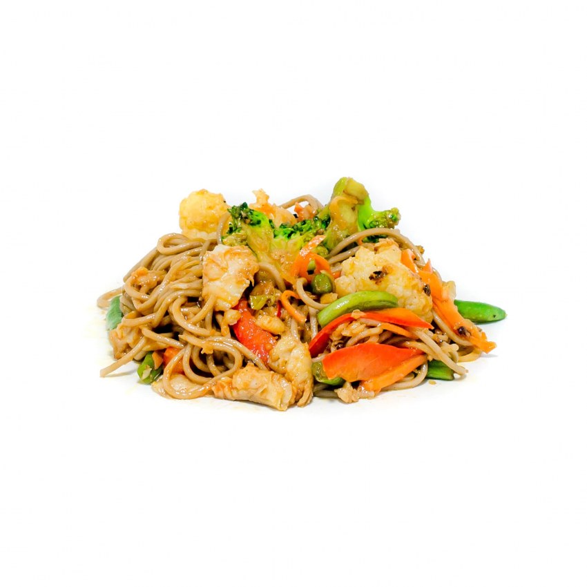 Wok соба с морепродуктами