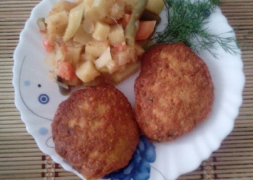 Котлетки с рыбной икры