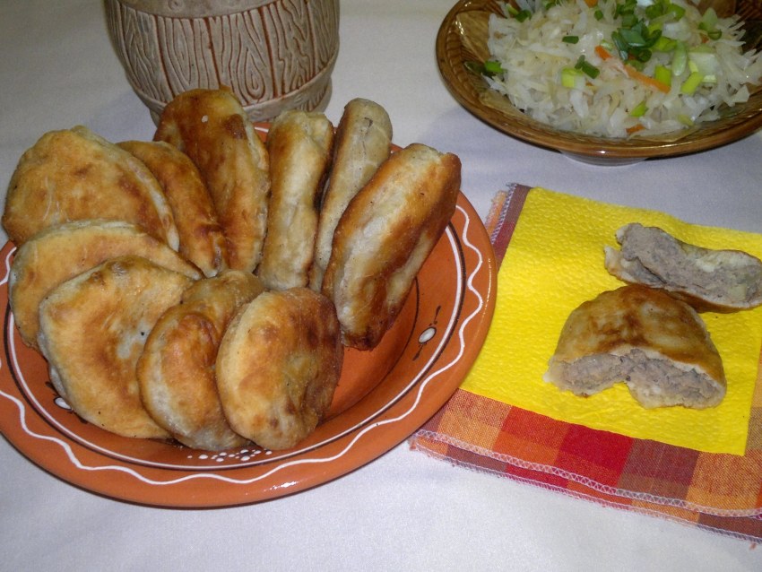 Пирожки с куриной печенкой